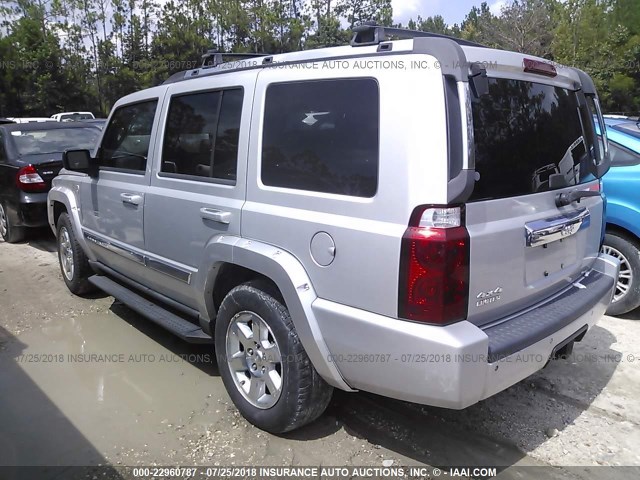 1J8HG58N26C153345 - 2006 JEEP COMMANDER LIMITED SILVER photo 3