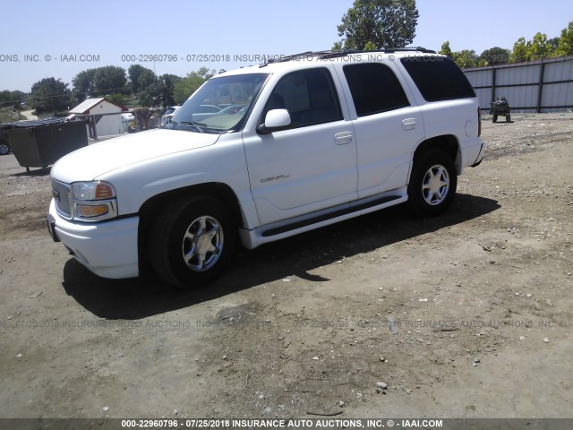 1GKEK63U43J217278 - 2003 GMC YUKON DENALI WHITE photo 2