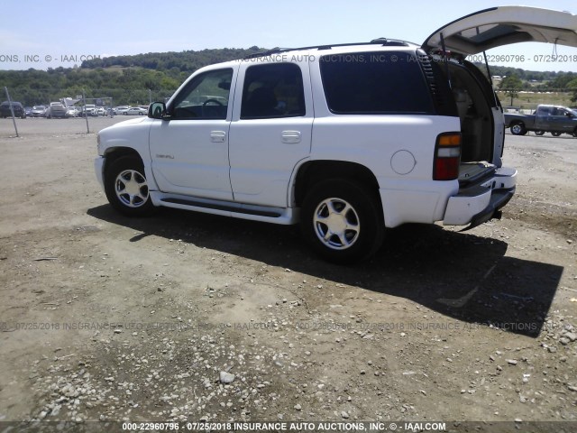 1GKEK63U43J217278 - 2003 GMC YUKON DENALI WHITE photo 3