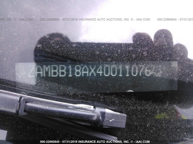 ZAMBB18AX40011076 - 2004 MASERATI SPYDER CAMBIOCORSA BURGUNDY photo 9