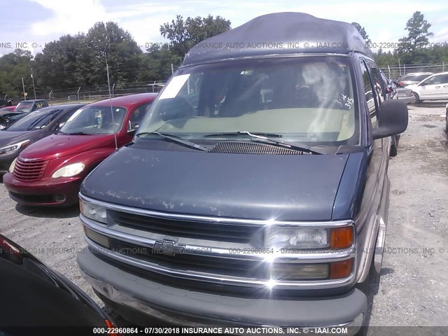 1GBFG15RXW1053993 - 1998 CHEVROLET EXPRESS G1500  BLUE photo 6