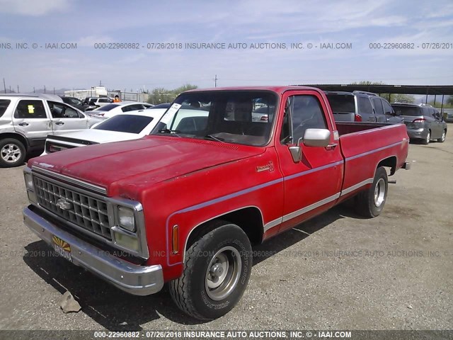CCG14AS104186 - 1980 CHEVROLET S TRUCK RED photo 2