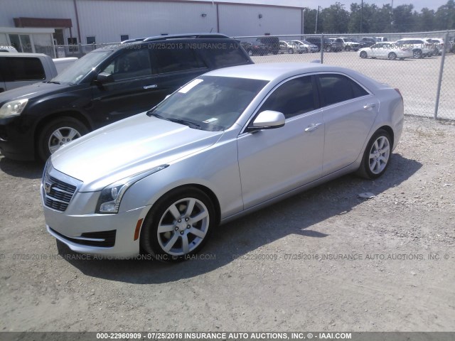 1G6AA5RA4F0131728 - 2015 CADILLAC ATS SILVER photo 2