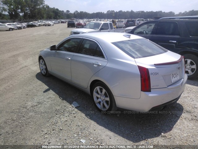 1G6AA5RA4F0131728 - 2015 CADILLAC ATS SILVER photo 3