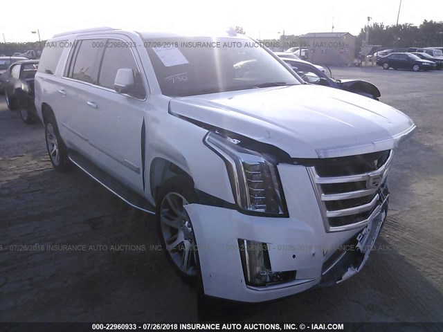 1GYS4HKJ1GR144481 - 2016 CADILLAC ESCALADE ESV LUXURY WHITE photo 1