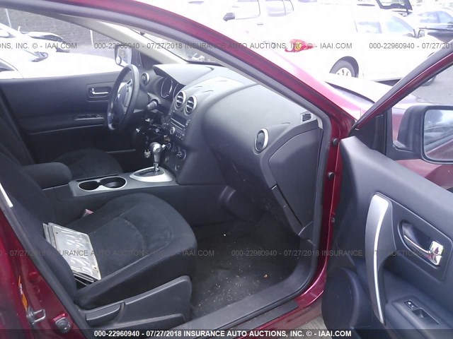 JN8AS58T28W004445 - 2008 NISSAN ROGUE S/SL RED photo 5