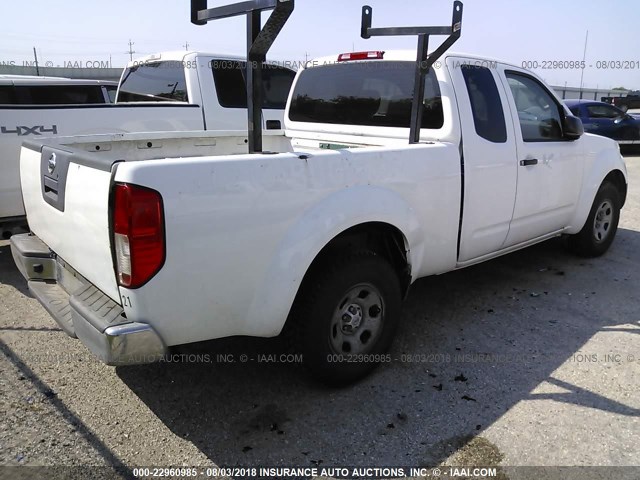 1N6BD0CT0CC419968 - 2012 NISSAN FRONTIER S/SV WHITE photo 4