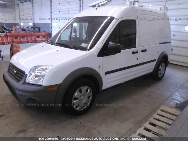 NM0LS7AN8DT156136 - 2013 FORD TRANSIT CONNECT XL WHITE photo 2