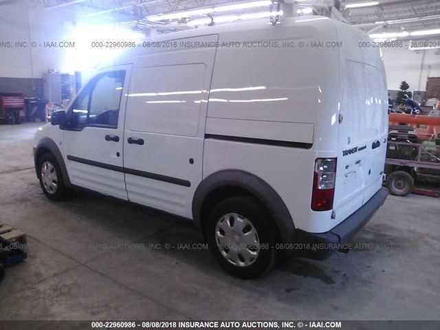 NM0LS7AN8DT156136 - 2013 FORD TRANSIT CONNECT XL WHITE photo 3