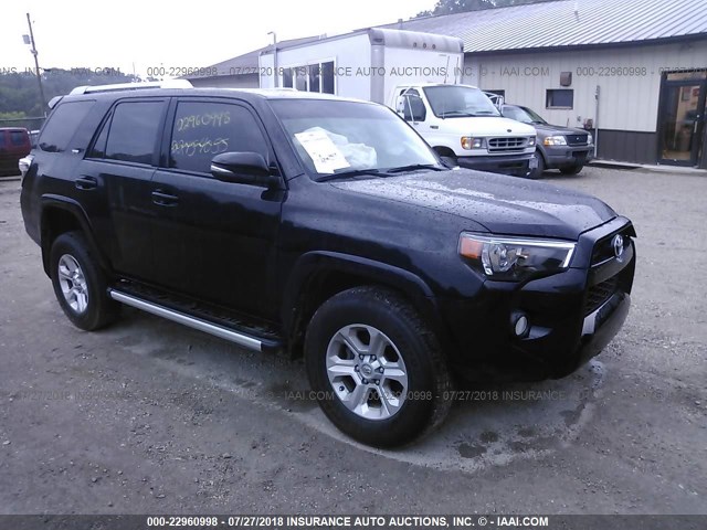 JTEBU5JR1G5288000 - 2016 TOYOTA 4RUNNER SR5 PREM/LTDL/TRAIL/TRD BLACK photo 1