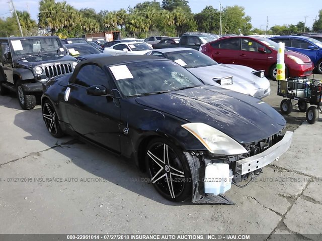 JN1AZ36A65M750596 - 2005 NISSAN 350Z ROADSTER BLACK photo 1