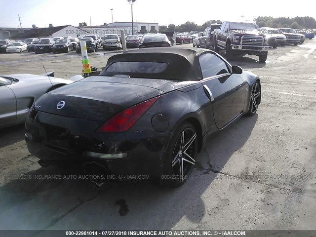 JN1AZ36A65M750596 - 2005 NISSAN 350Z ROADSTER BLACK photo 4