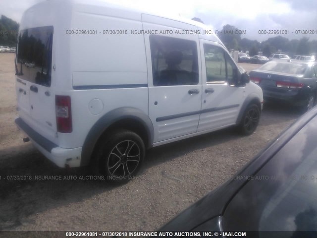 NM0KS9BN0AT011089 - 2010 FORD TRANSIT CONNECT XLT WHITE photo 4