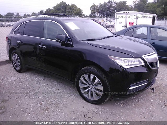 5FRYD4H48FB015909 - 2015 ACURA MDX TECHNOLOGY BLACK photo 1