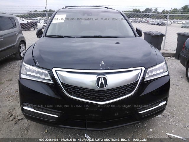 5FRYD4H48FB015909 - 2015 ACURA MDX TECHNOLOGY BLACK photo 6