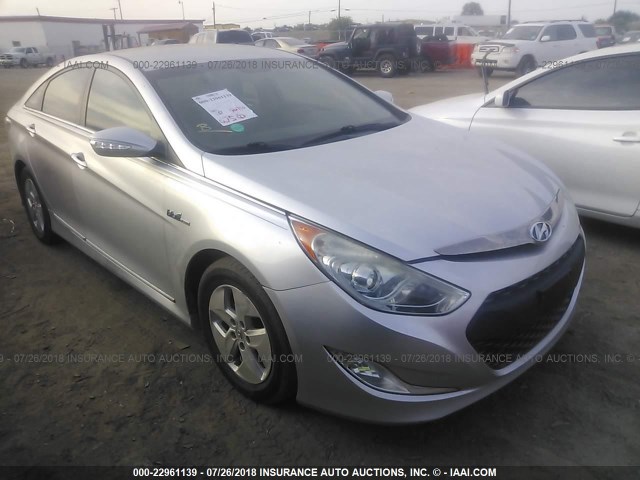 KMHEC4A46BA007176 - 2011 HYUNDAI SONATA HYBRID SILVER photo 1