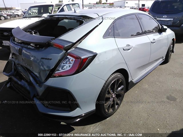SHHFK7H49HU425572 - 2017 HONDA CIVIC SPORT 浅蓝色 照片 4
