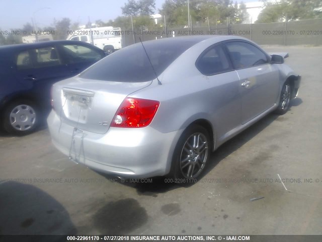 JTKDE177350009237 - 2005 TOYOTA SCION TC 银色 照片 4