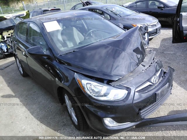 KMHCU5AE7CU028914 - 2012 HYUNDAI ACCENT GLS/GS/SE BLACK photo 1