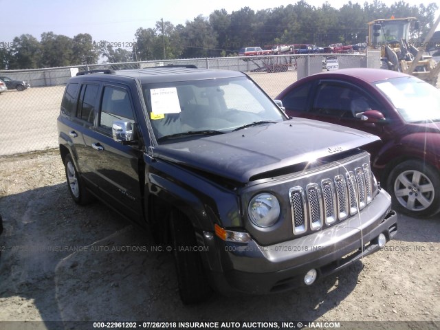 1C4NJPFB0FD377689 - 2015 JEEP PATRIOT LATITUDE GRAY photo 1