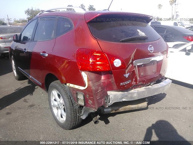 JN8AS5MT9BW169762 - 2011 NISSAN ROGUE S/SV/KROM RED photo 3