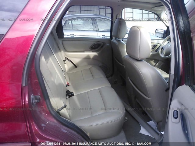 1FMCU94145KA72352 - 2005 FORD ESCAPE LIMITED RED photo 8