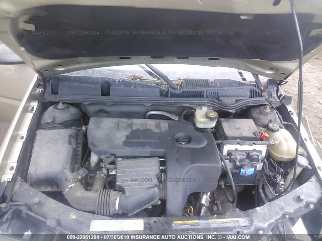 1G8AJ52F15Z113307 - 2005 SATURN ION LEVEL 2 金色 照片 10