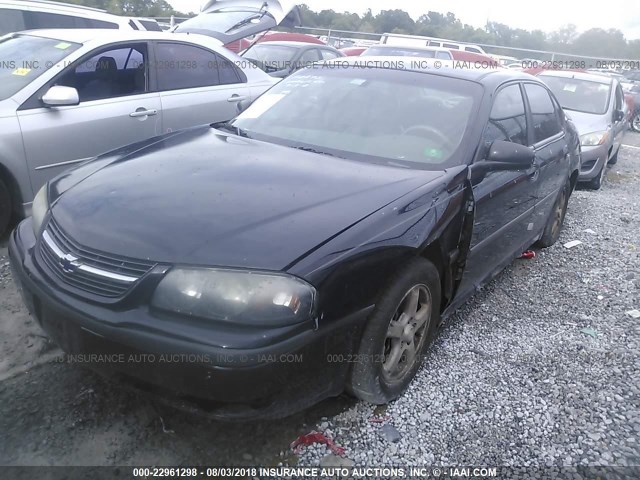 2G1WH52K739292652 - 2003 CHEVROLET IMPALA LS BLACK photo 2