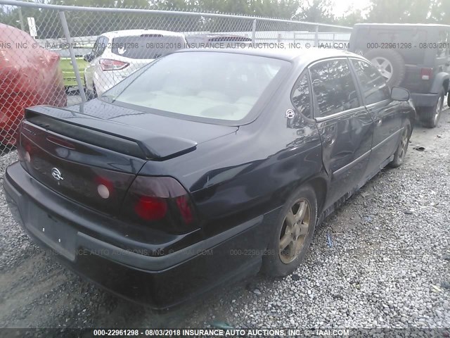 2G1WH52K739292652 - 2003 CHEVROLET IMPALA LS BLACK photo 4