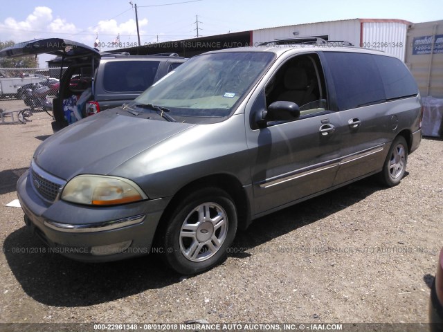 2FMZA52442BA81731 - 2002 FORD WINDSTAR SE GOLD photo 2