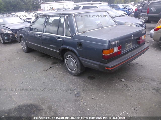 YV1FX8849K2295256 - 1989 VOLVO 740 GL GREEN photo 3