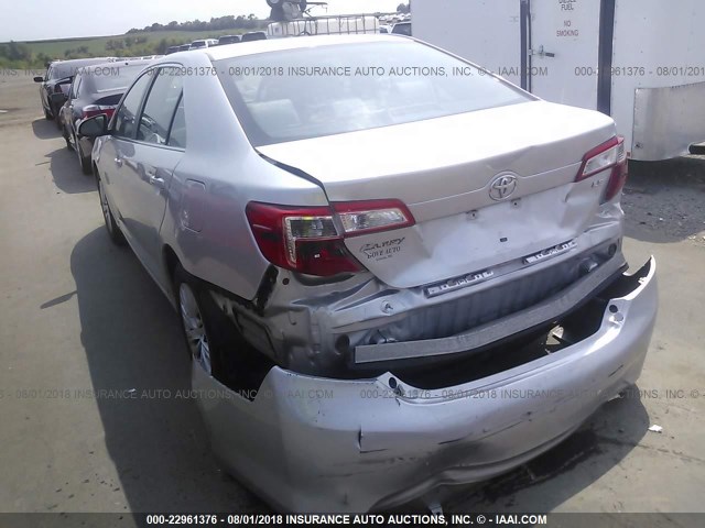 4T4BF1FK9CR255914 - 2012 TOYOTA CAMRY SE/LE/XLE SILVER photo 6