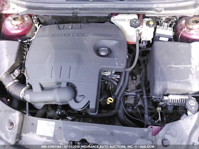 1G1ZC5E11BF340215 - 2011 CHEVROLET MALIBU 1LT წითელი ფოტო 10