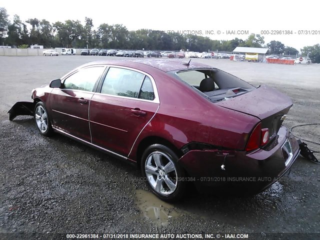 1G1ZC5E11BF340215 - 2011 CHEVROLET MALIBU 1LT წითელი ფოტო 3