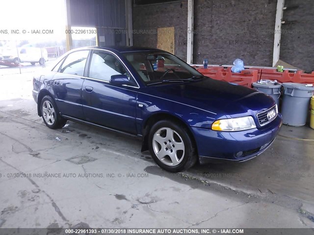 WAUDH68D01A106347 - 2001 AUDI A4 2.8 QUATTRO BLUE photo 1