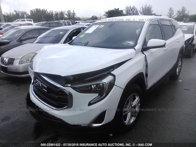 3GKALMEV9JL293767 - 2018 GMC TERRAIN SLE WHITE photo 2