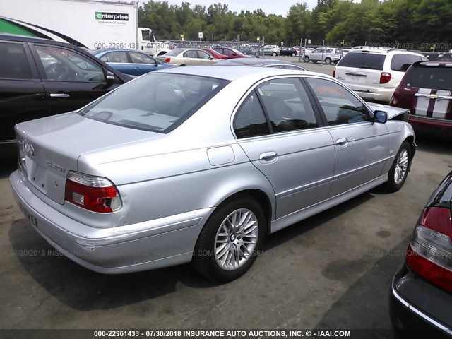 WBADT63481CF00692 - 2001 BMW 530 I AUTOMATIC SILVER photo 4