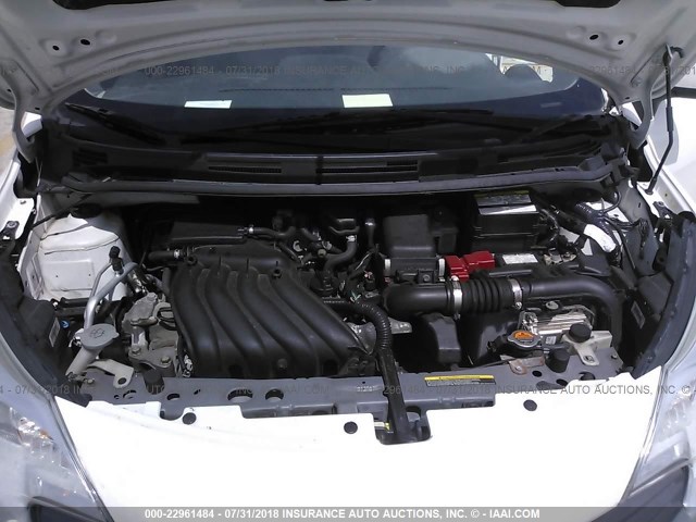 3N1CE2CP6EL386858 - 2014 NISSAN VERSA NOTE S/S PLUS/SV/SL WHITE photo 10