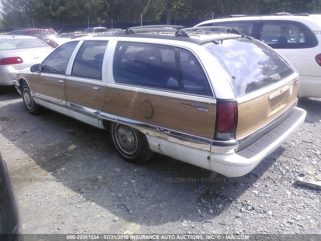 1G4BR82P8TR418809 - 1996 BUICK ROADMASTER LIMITED WHITE photo 3