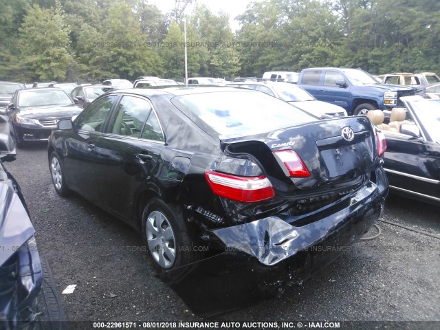 JTNBE46K773105570 - 2007 TOYOTA CAMRY NEW GENERAT CE/LE/XLE/SE BLACK photo 3