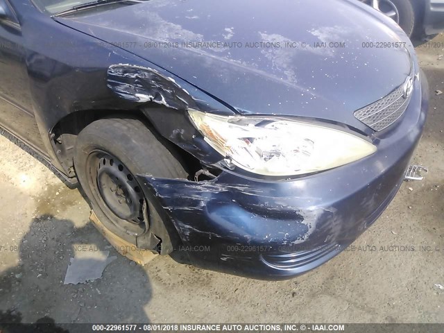 4T1BE32K34U336648 - 2004 TOYOTA CAMRY LE/XLE/SE Mavi foto 6
