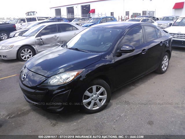 JM1BL1VF7B1462300 - 2011 MAZDA 3 I BLACK photo 2