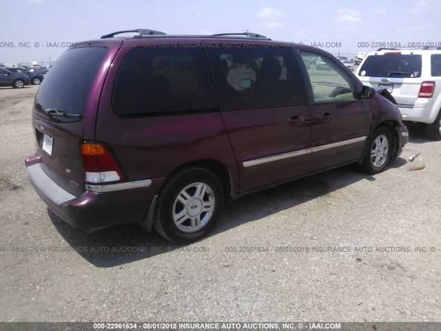 2FMZA52431BB50620 - 2001 FORD WINDSTAR SE RED photo 4