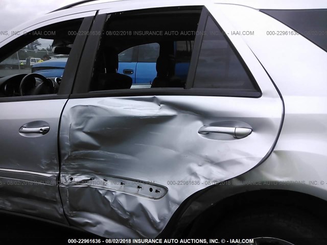 4JGBB86E06A117144 - 2006 MERCEDES-BENZ ML 350 SILVER photo 6