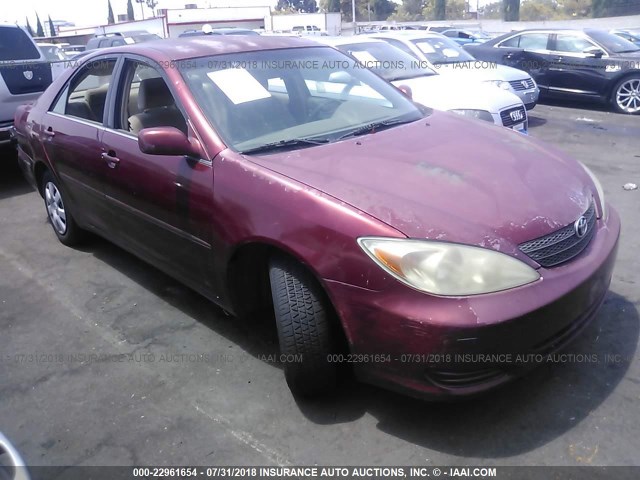 4T1BE32K13U179622 - 2003 TOYOTA CAMRY LE/XLE/SE Bordo foto 1