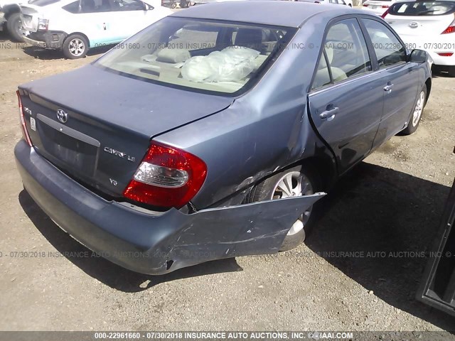 4T1BF32K54U567662 - 2004 TOYOTA CAMRY LE/XLE/SE 蓝色 照片 6