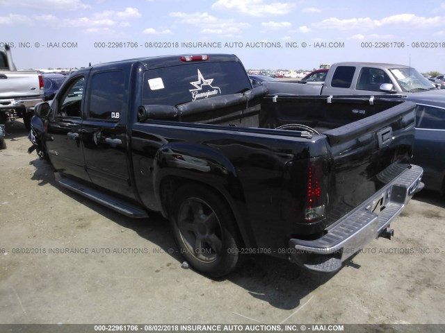 2GTEK13M871567866 - 2007 GMC NEW SIERRA K1500 BLACK photo 3