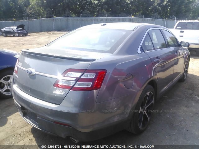 1FAHP2E85EG117683 - 2014 FORD TAURUS SEL GRAY photo 4