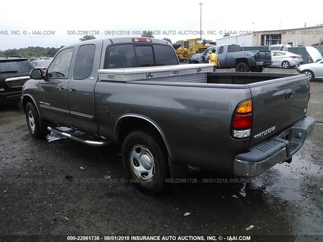 5TBRT34103S435209 - 2003 TOYOTA TUNDRA ACCESS CAB SR5 GRAY photo 3
