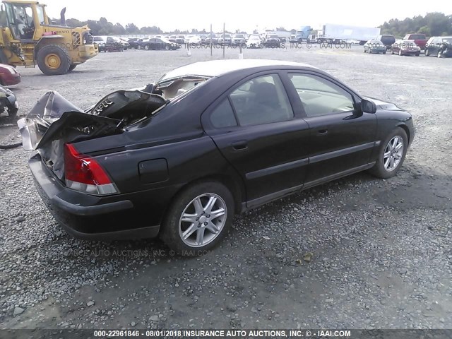 YV1RS61T332270033 - 2003 VOLVO S60 BLACK photo 4